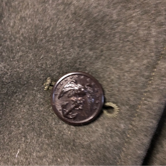 WW 2 era 1940s/50s melton wool officers overcoat/trench - Picture 7 of 9